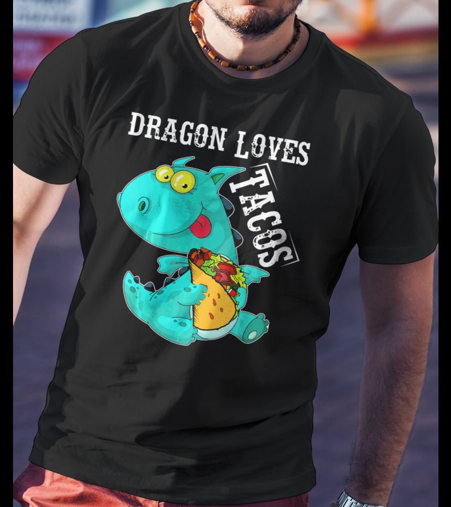Dragon Loves Tacos Cinco De Mayo Taco T-Shirt