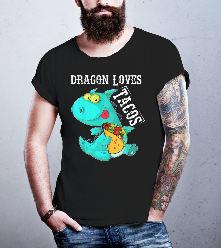 Dragon Loves Tacos Cinco De Mayo Taco T-Shirt