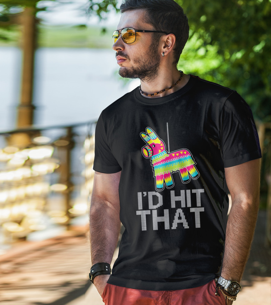 I'd Hit That Cinco De Mayo Funny Mexican Pinata T-Shirt