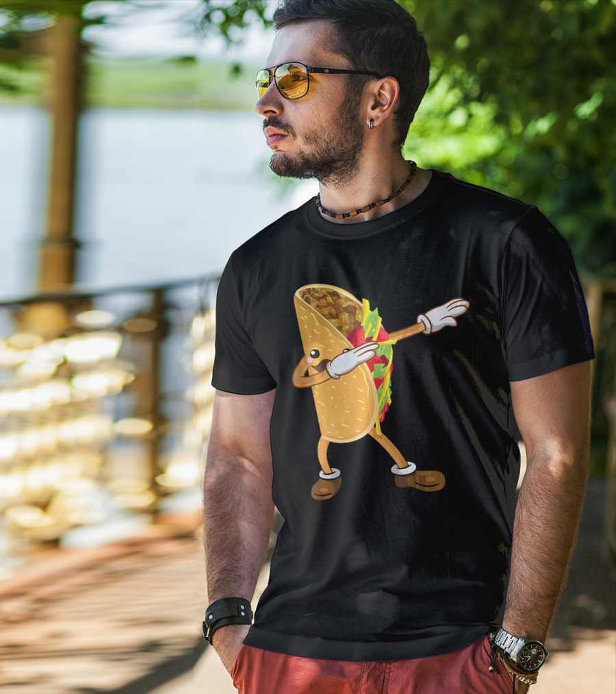 Dabbing Taco Dance Funny Cinco De Mayo T-Shirt