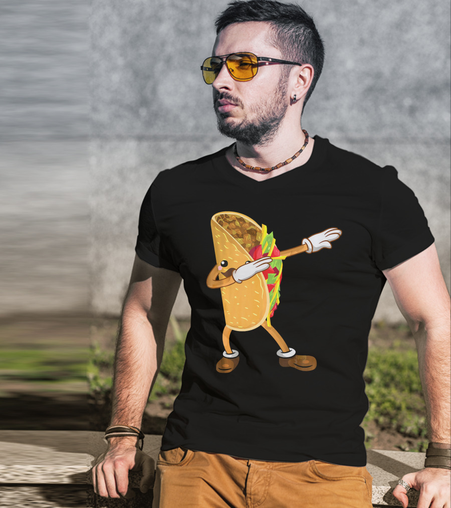 Dabbing Taco Dance Funny Cinco De Mayo T-Shirt