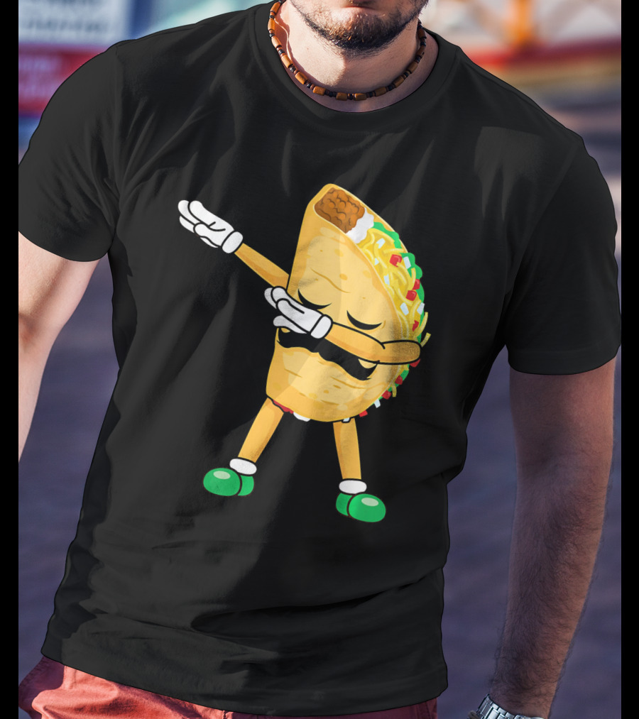 Dabbing Taco Mexican Cinco De Mayo Dab T-Shirt