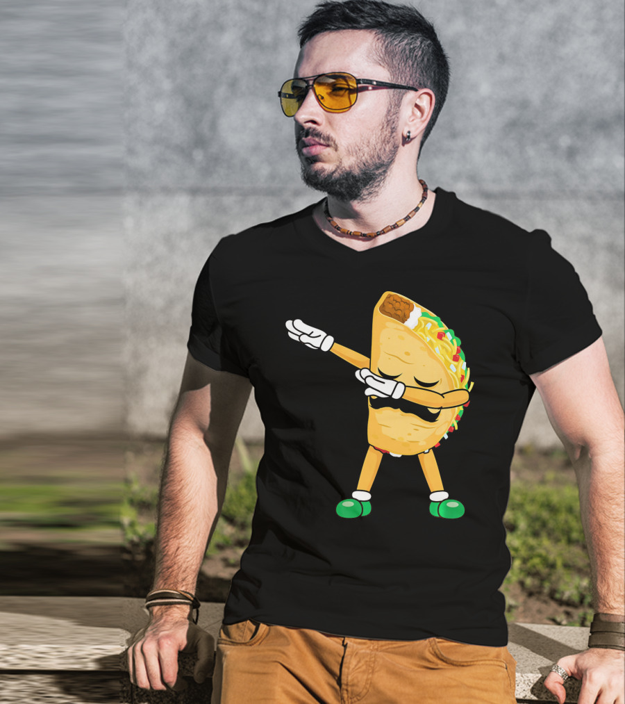 Dabbing Taco Mexican Cinco De Mayo Dab T-Shirt
