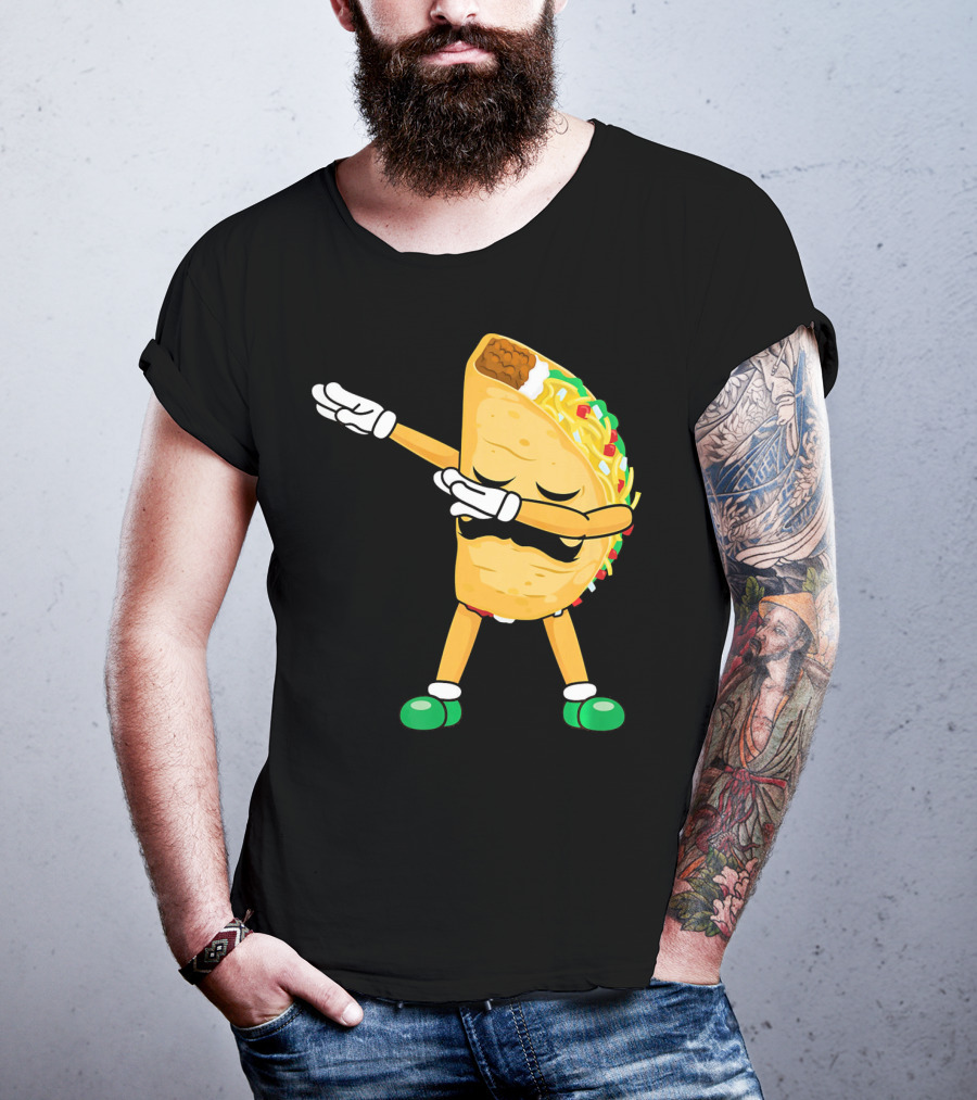 Dabbing Taco Mexican Cinco De Mayo Dab T-Shirt