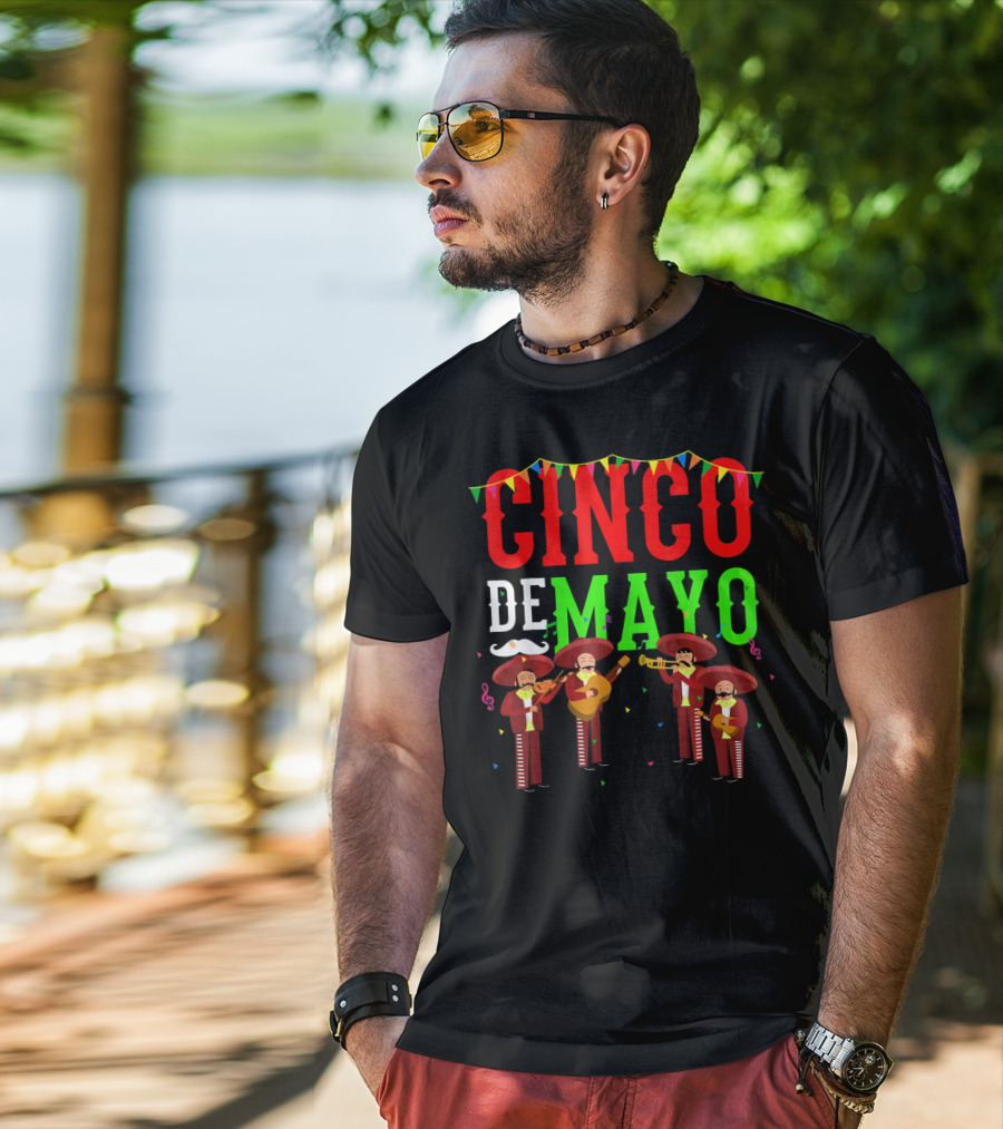 Cinco De Mayo Mariachi Men Mexico T-Shirt