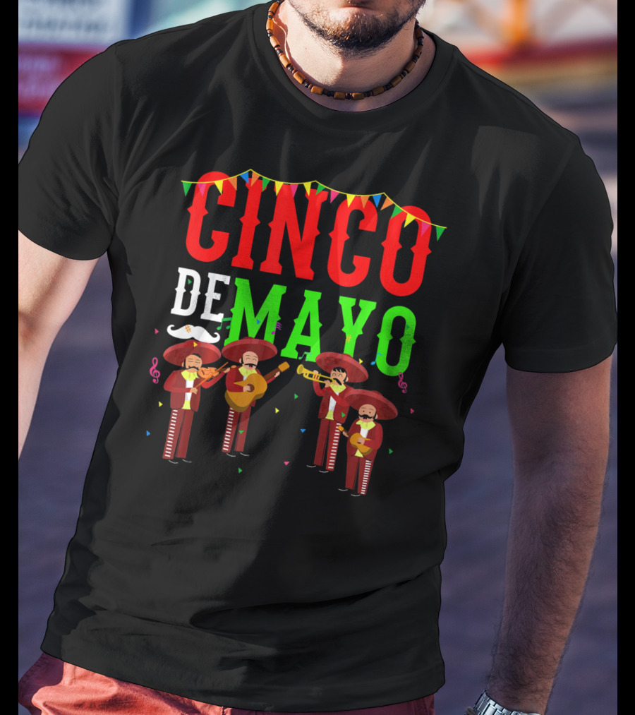 Cinco De Mayo Mariachi Men Mexico T-Shirt