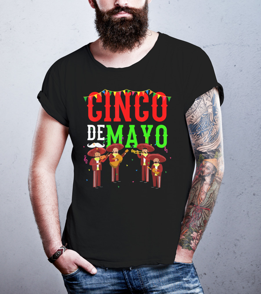 Cinco De Mayo Mariachi Men Mexico T-Shirt