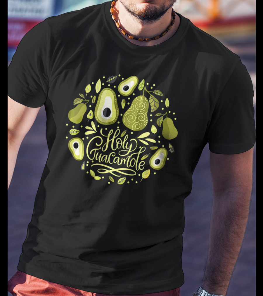 Holy Guacamole Avocado Lover Vegan Delight T-Shirt