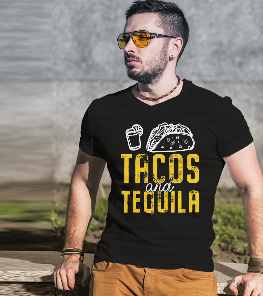 Tacos And Tequila Cinco De Mayo Taco Drink Fiesta T-Shirt