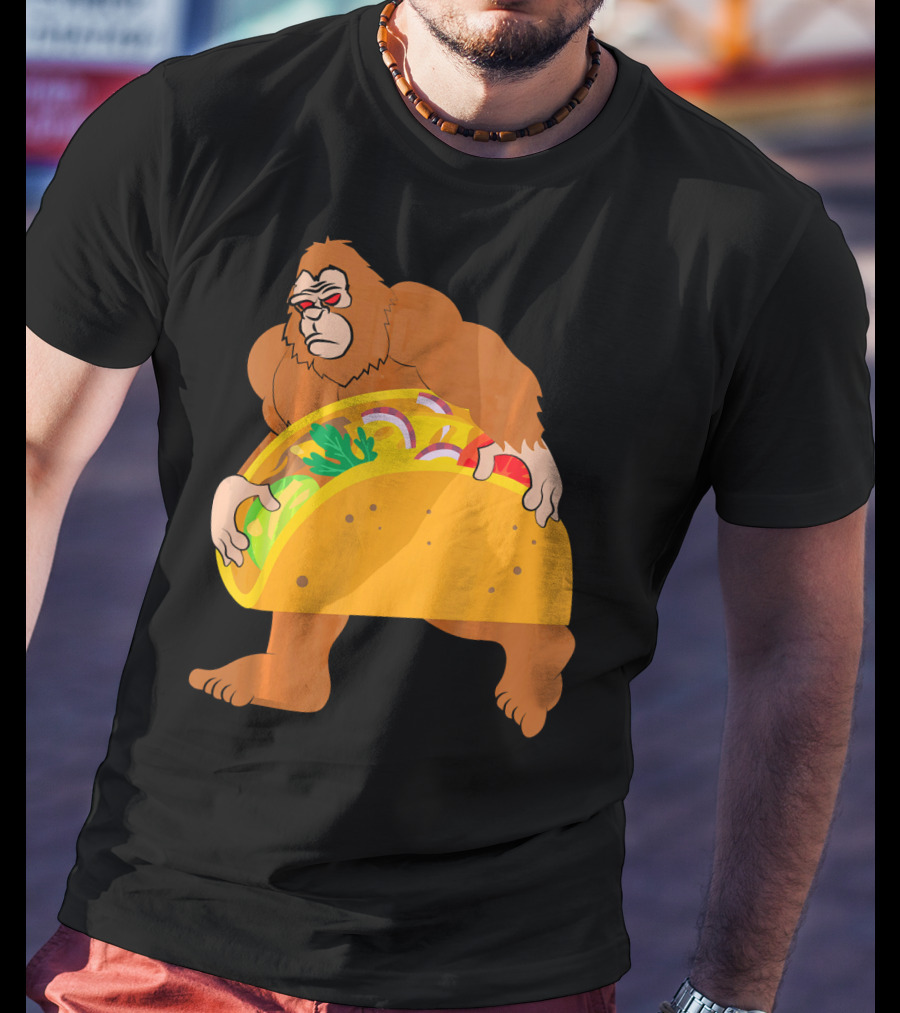 Bigfoot Taco Cinco De Mayo T-Shirt