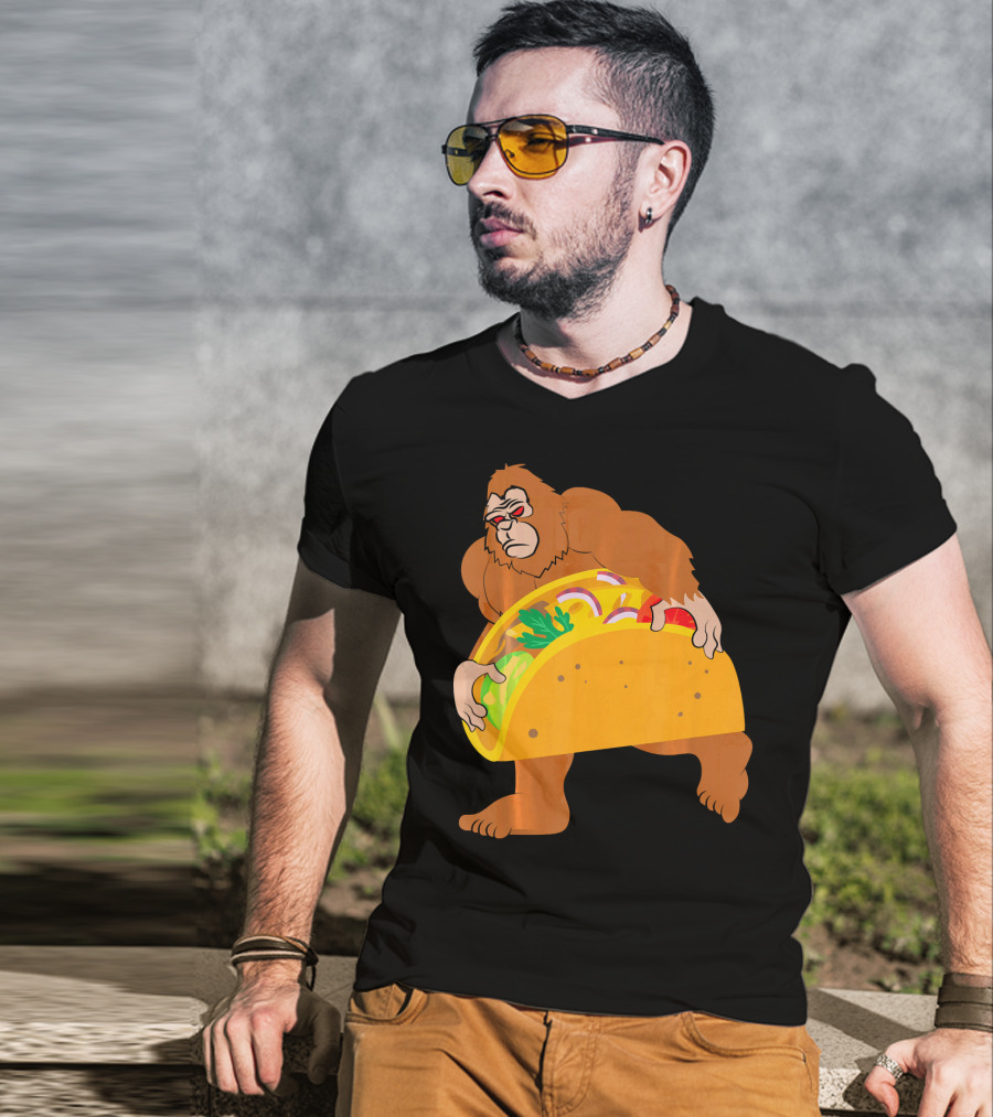 Bigfoot Taco Cinco De Mayo T-Shirt
