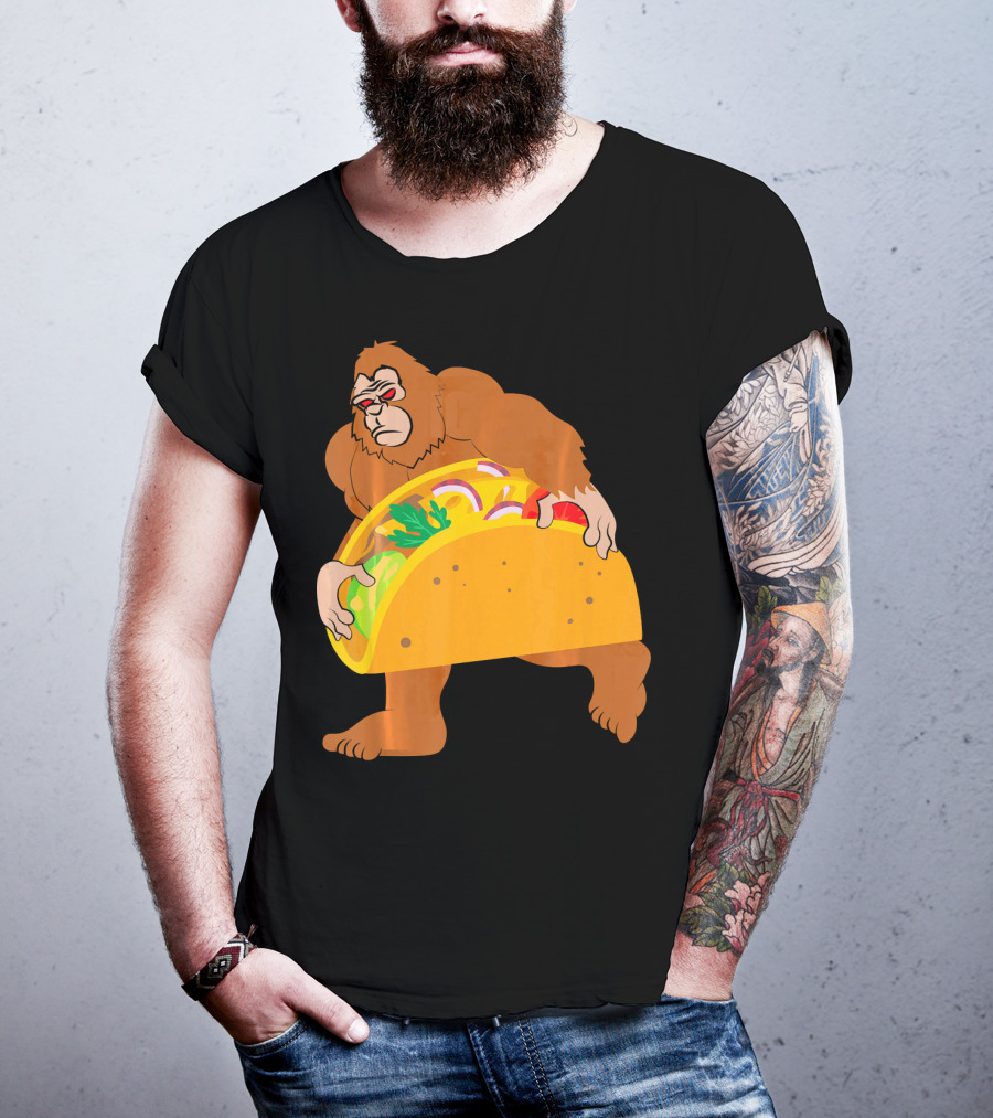 Bigfoot Taco Cinco De Mayo T-Shirt