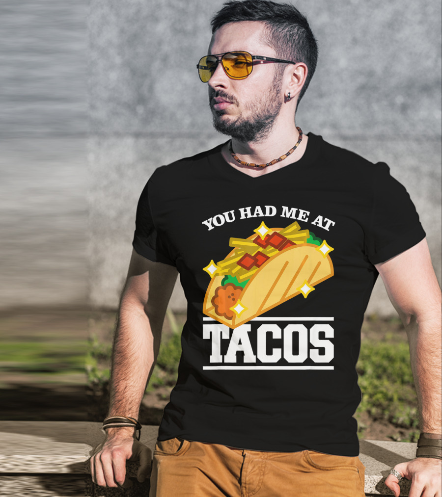 You Had Me At Tacos With Stars Cinco De Mayo T-Shirt