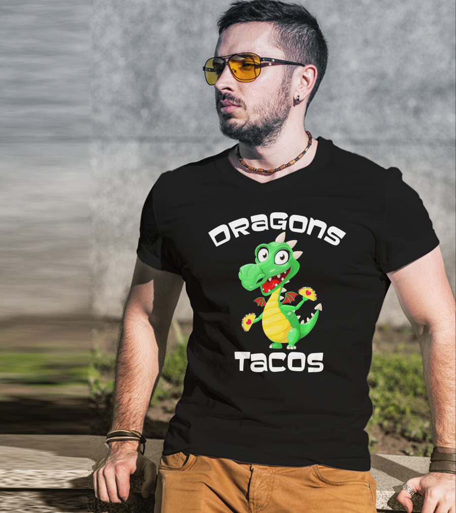 Dragons Tacos Cinco De Mayo T-Shirt