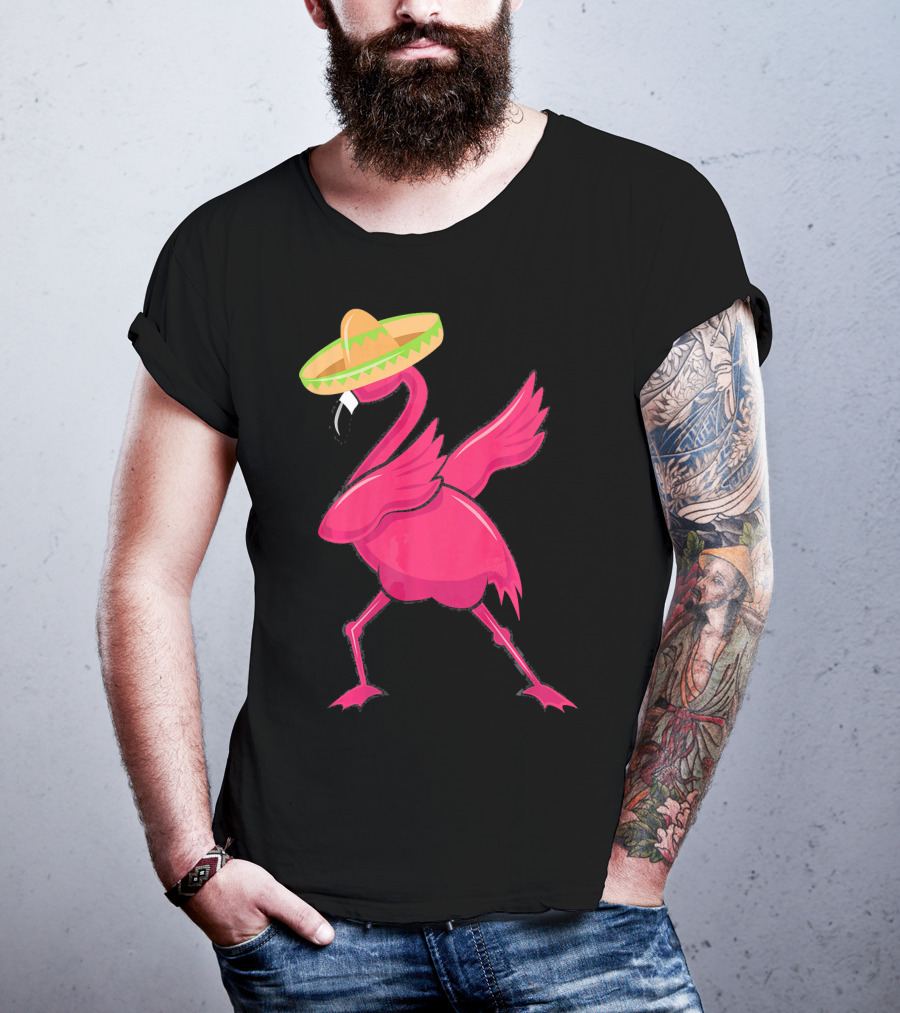 Flamingos De Mayo Cinco De Mayo Sombrero T-Shirt