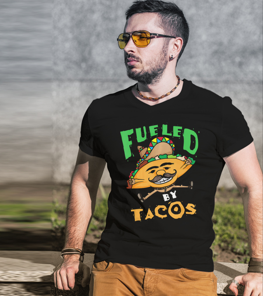Fueled By Tacos Sombrero Cinco De Mayo T-Shirt