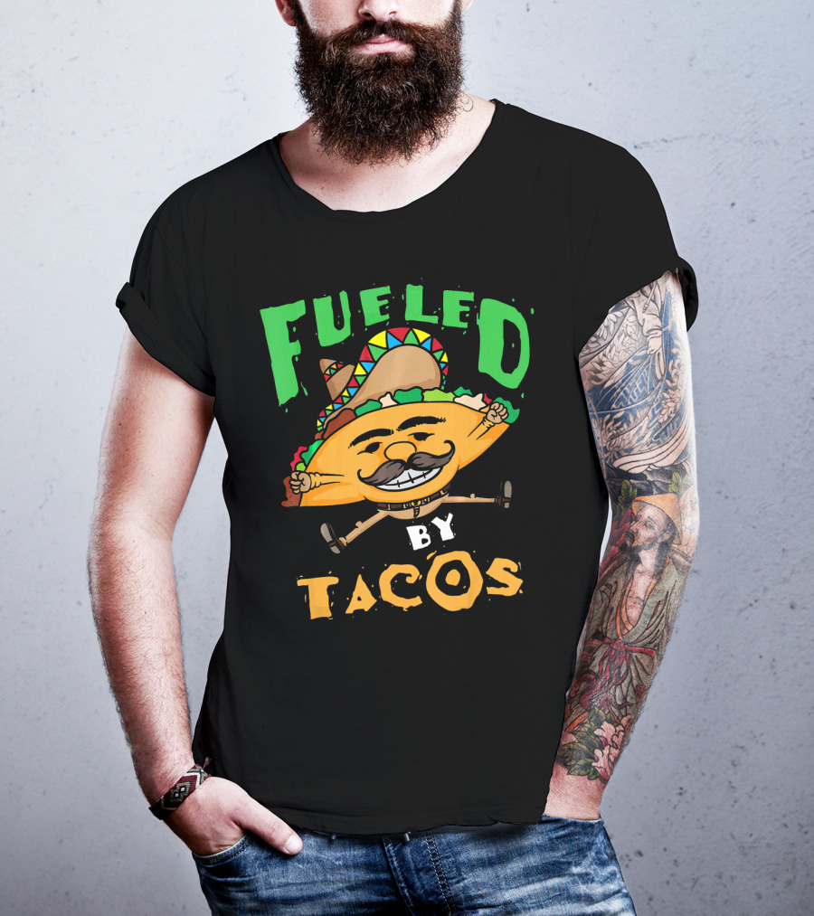 Fueled By Tacos Sombrero Cinco De Mayo T-Shirt