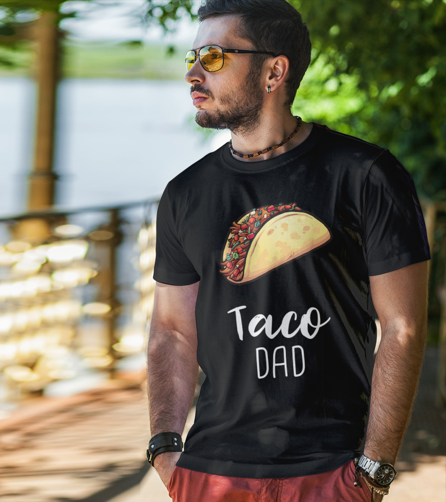 Taco Dad Cinco De Mayo Mexican Food T-Shirt