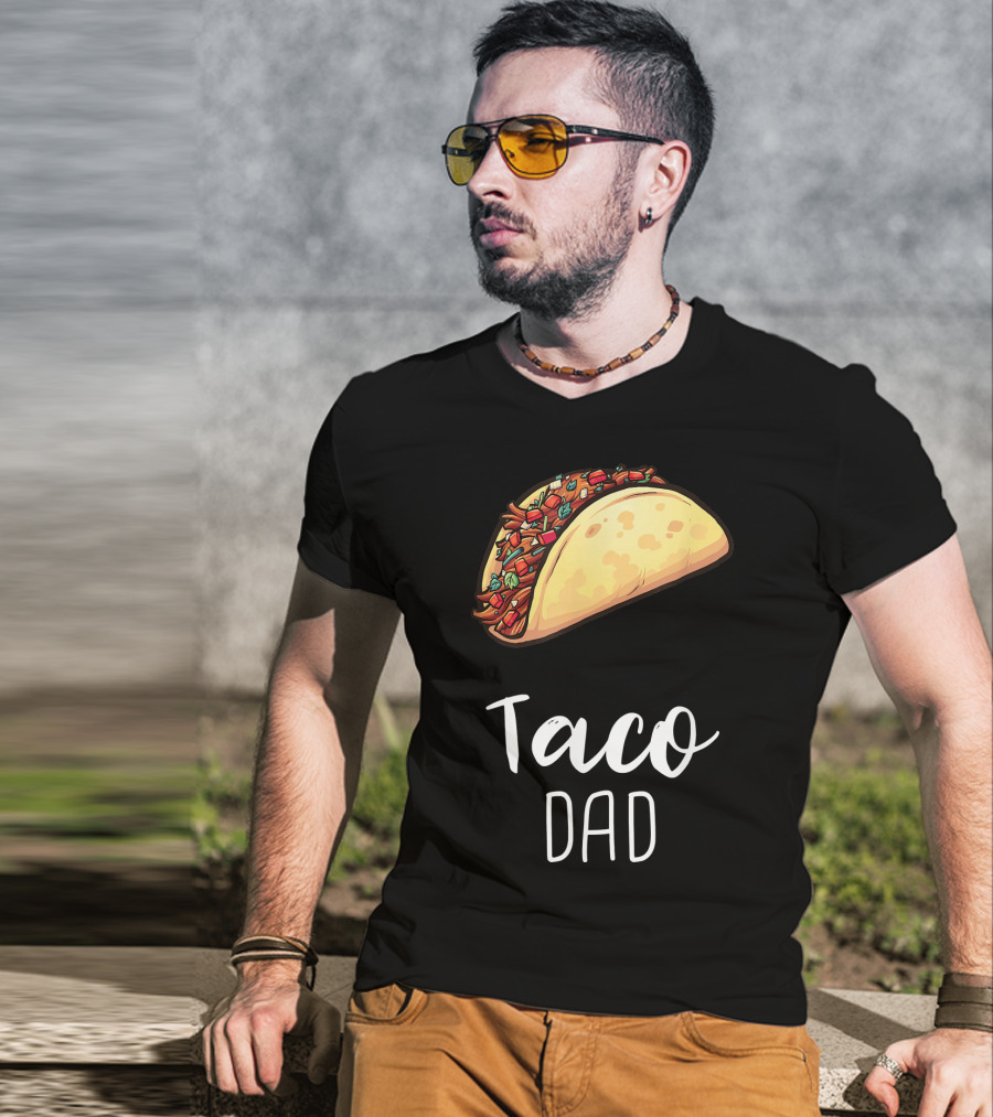 Taco Dad Cinco De Mayo Mexican Food T-Shirt