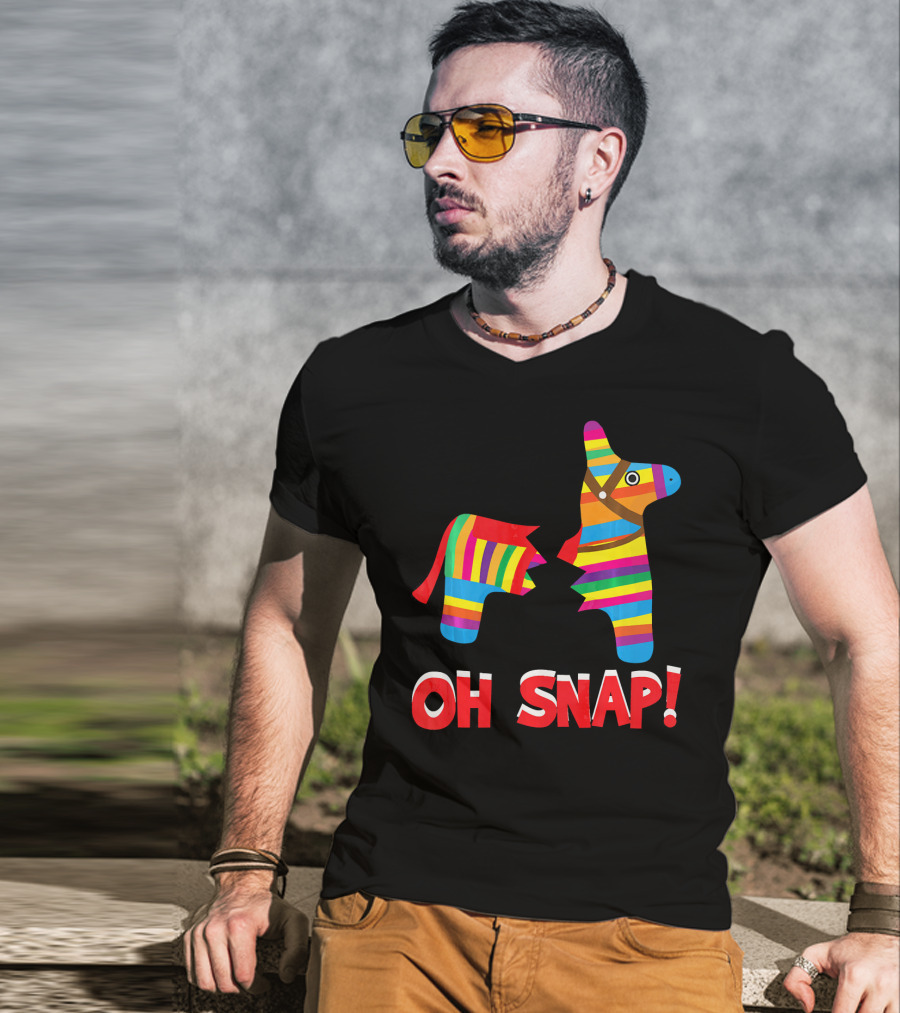 Broken Pinata Oh Snap Funny Cinco De Mayo T-Shirt