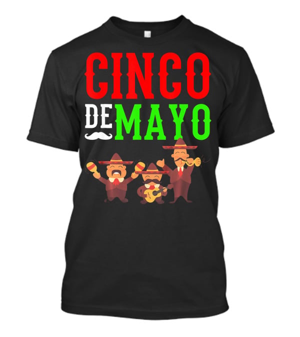 Cinco De Mayo Mariachi Musical Instruments T-Shirt