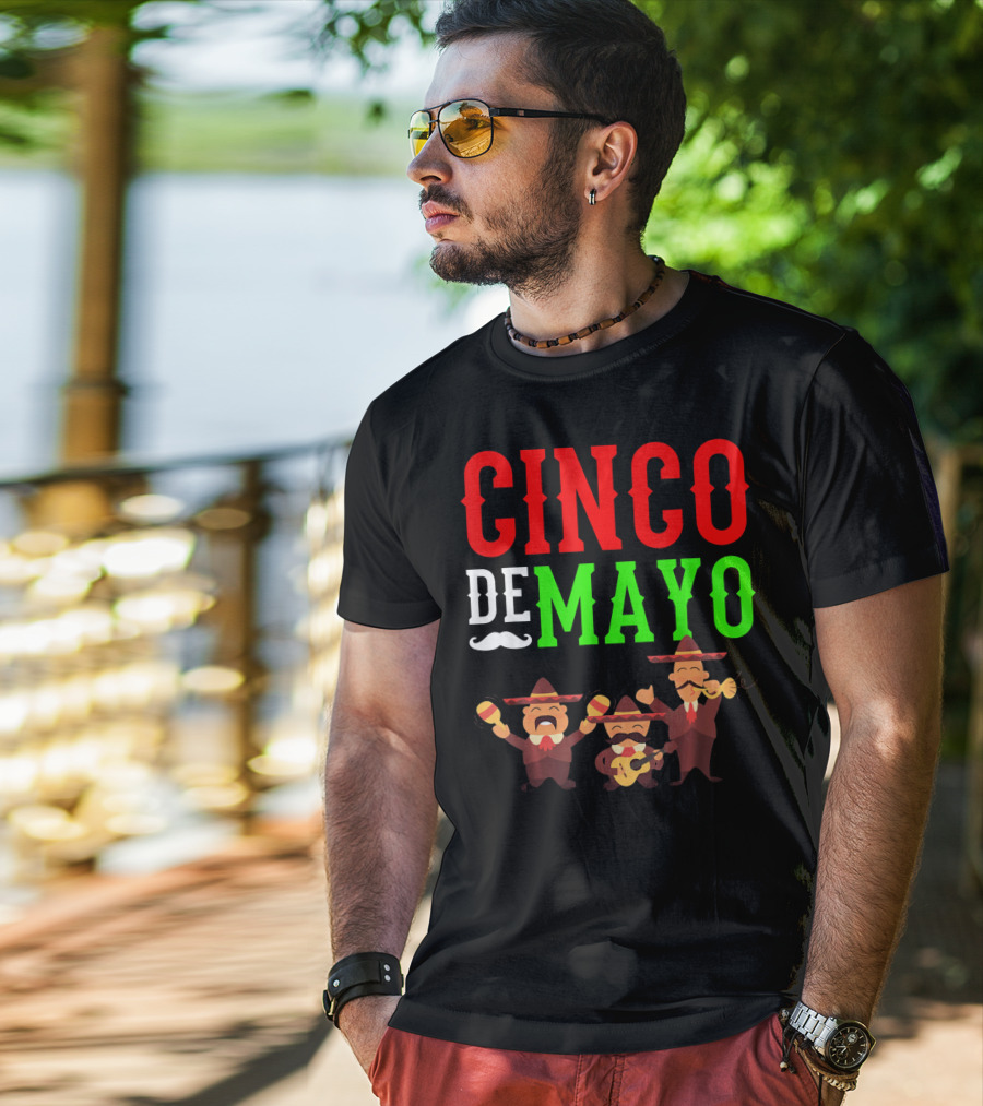 Cinco De Mayo Mariachi Musical Instruments T-Shirt
