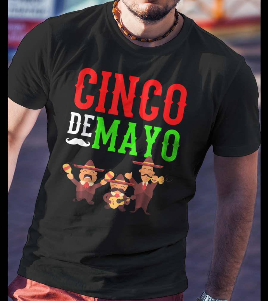 Cinco De Mayo Mariachi Musical Instruments T-Shirt