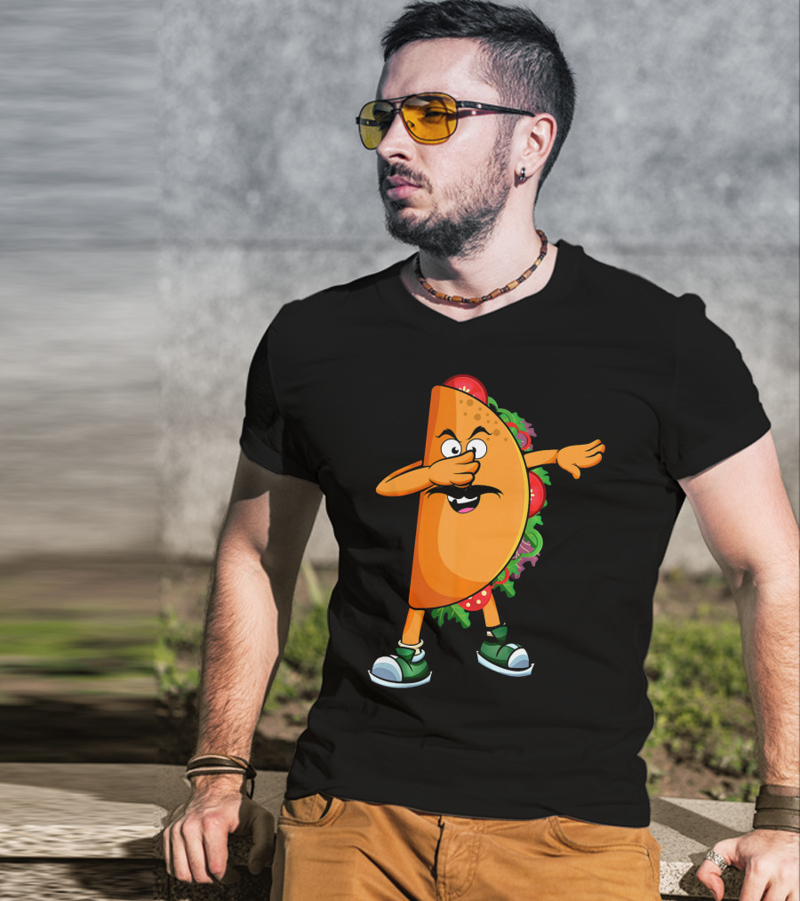 Dabbing Taco Mexican Dab Tacos Salsa Dance Fun T-Shirt