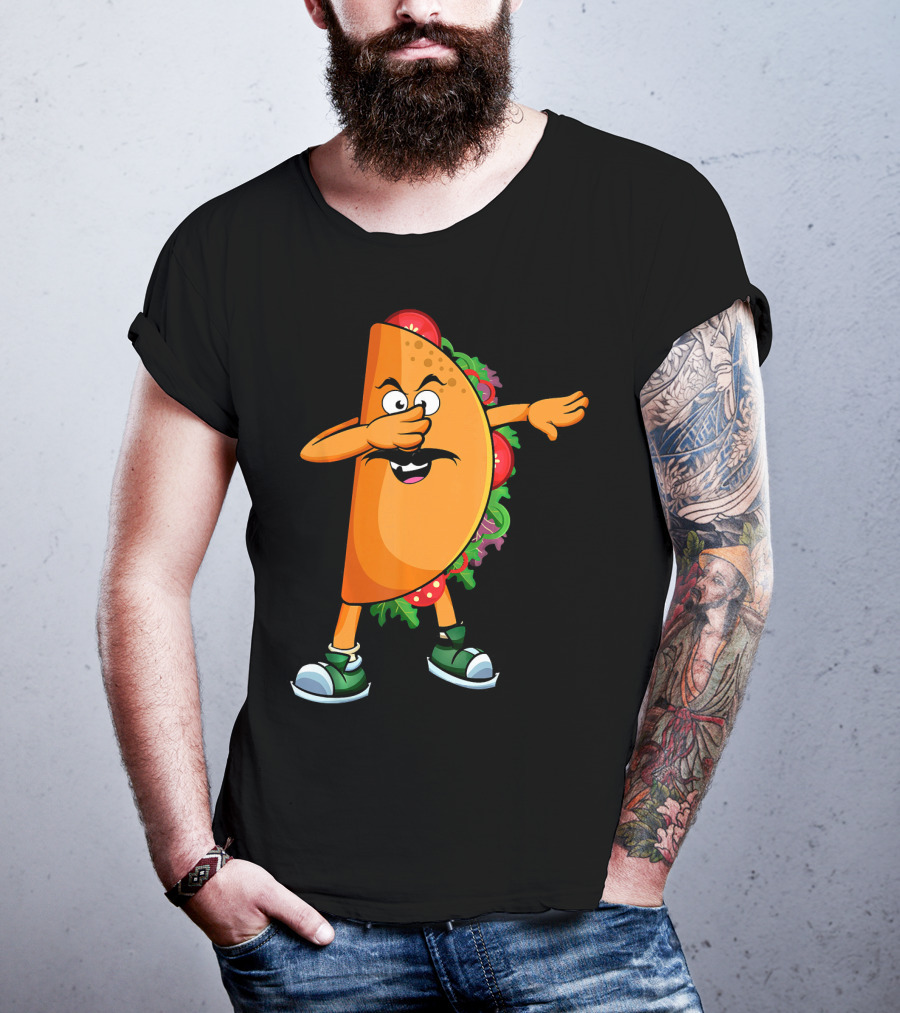 Dabbing Taco Mexican Dab Tacos Salsa Dance Fun T-Shirt