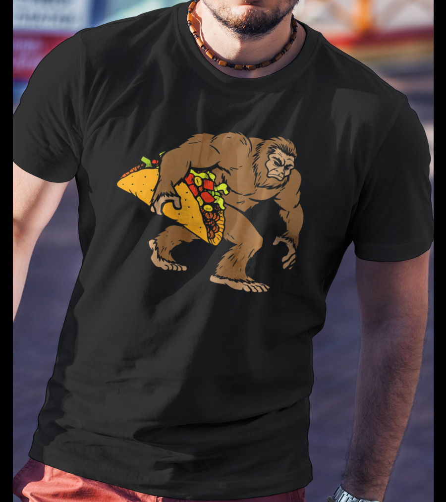 Bigfoot Taco Funny Sasquatch Cinco De Mayo Fiesta T-Shirt