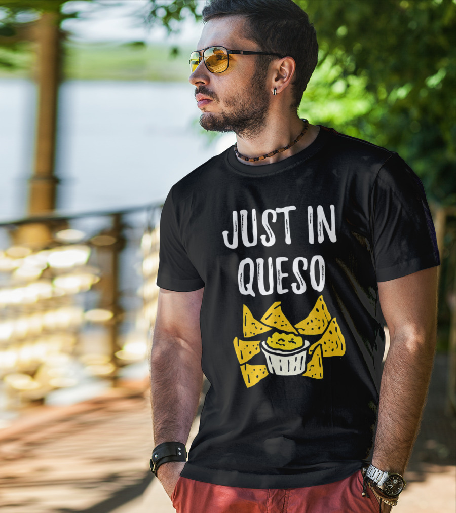 Just In Queso Funny Cinco De Mayo Chips Pun T-Shirt