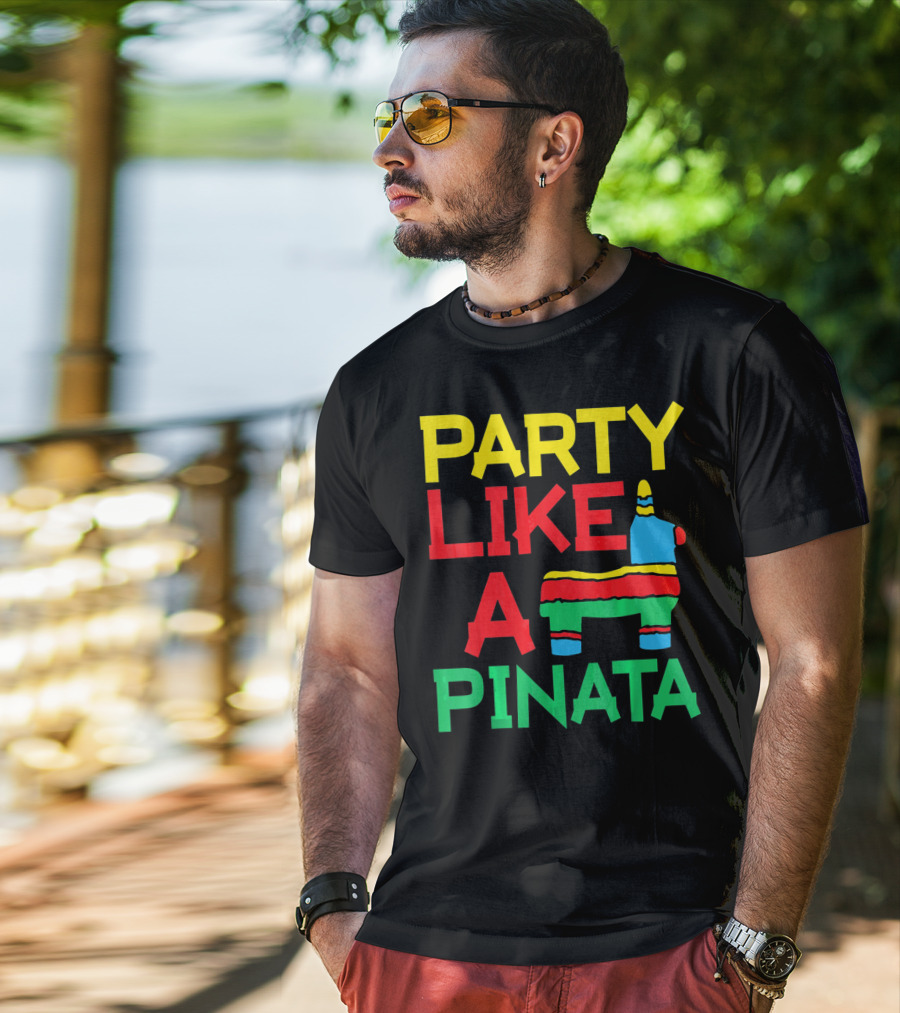 Party Like A Pinata Cinco DE Mayo Mexican Party T-Shirt