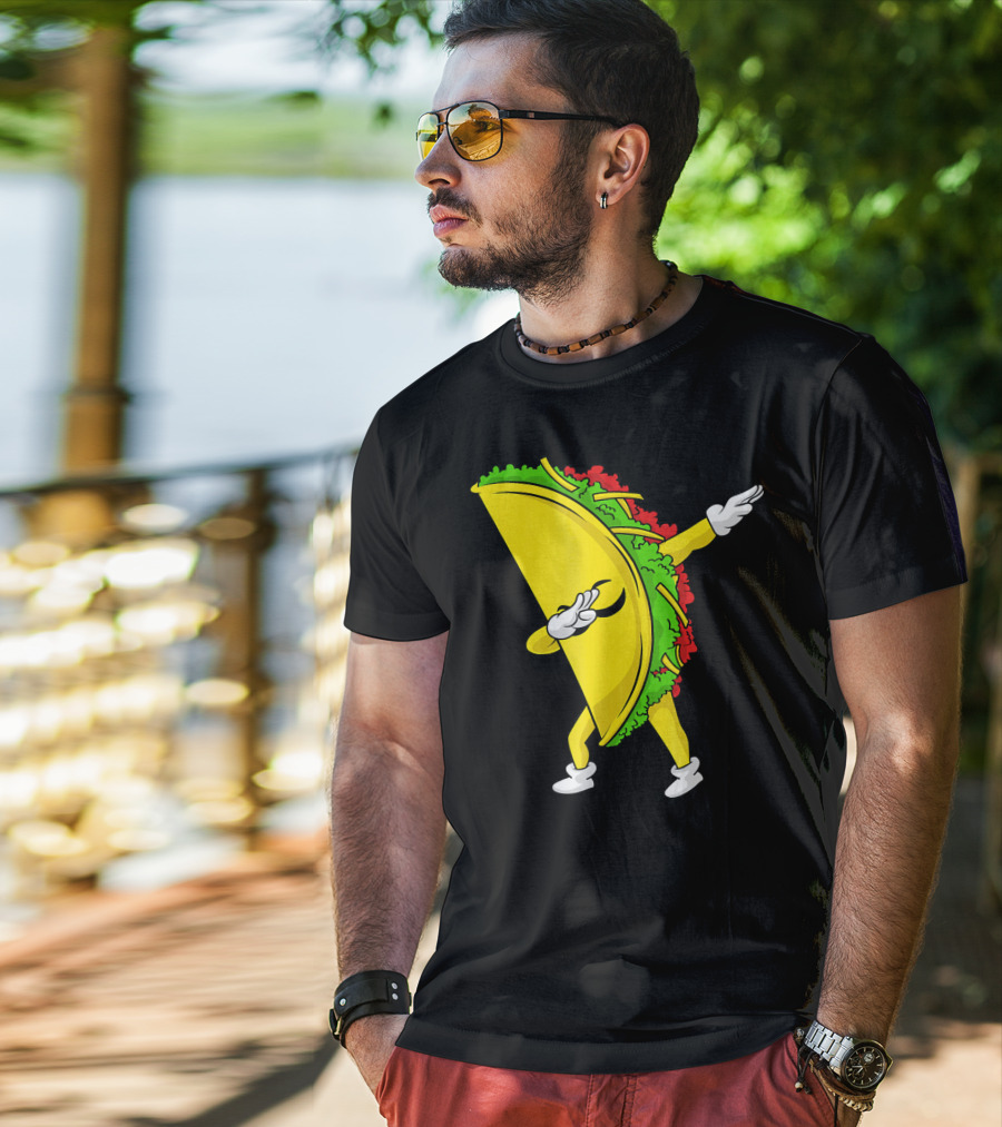 Dabbing Taco Cinco De Mayo Mexican Fiesta T-Shirt