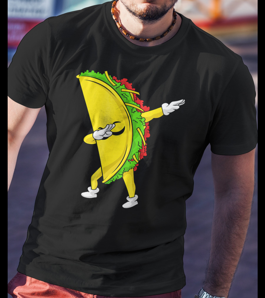 Dabbing Taco Cinco De Mayo Mexican Fiesta T-Shirt