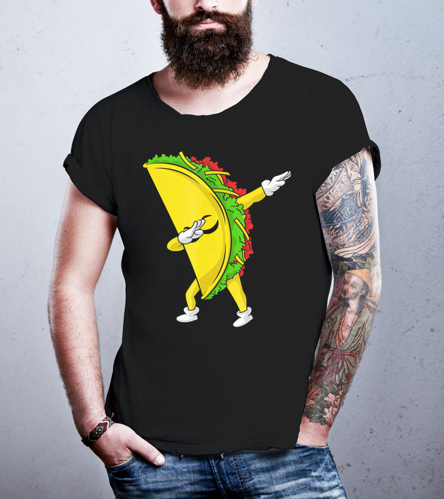 Dabbing Taco Cinco De Mayo Mexican Fiesta T-Shirt
