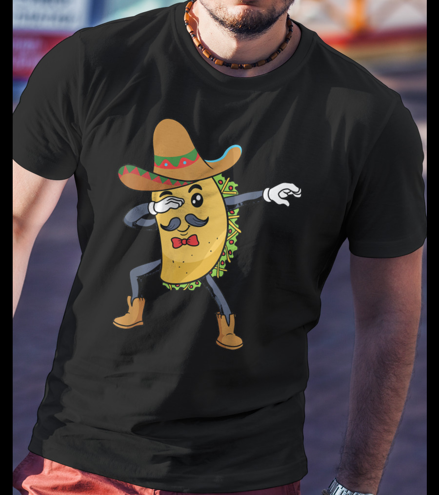 Cinco De Mayo Sombrero Dabbing Taco Fiesta T-Shirt