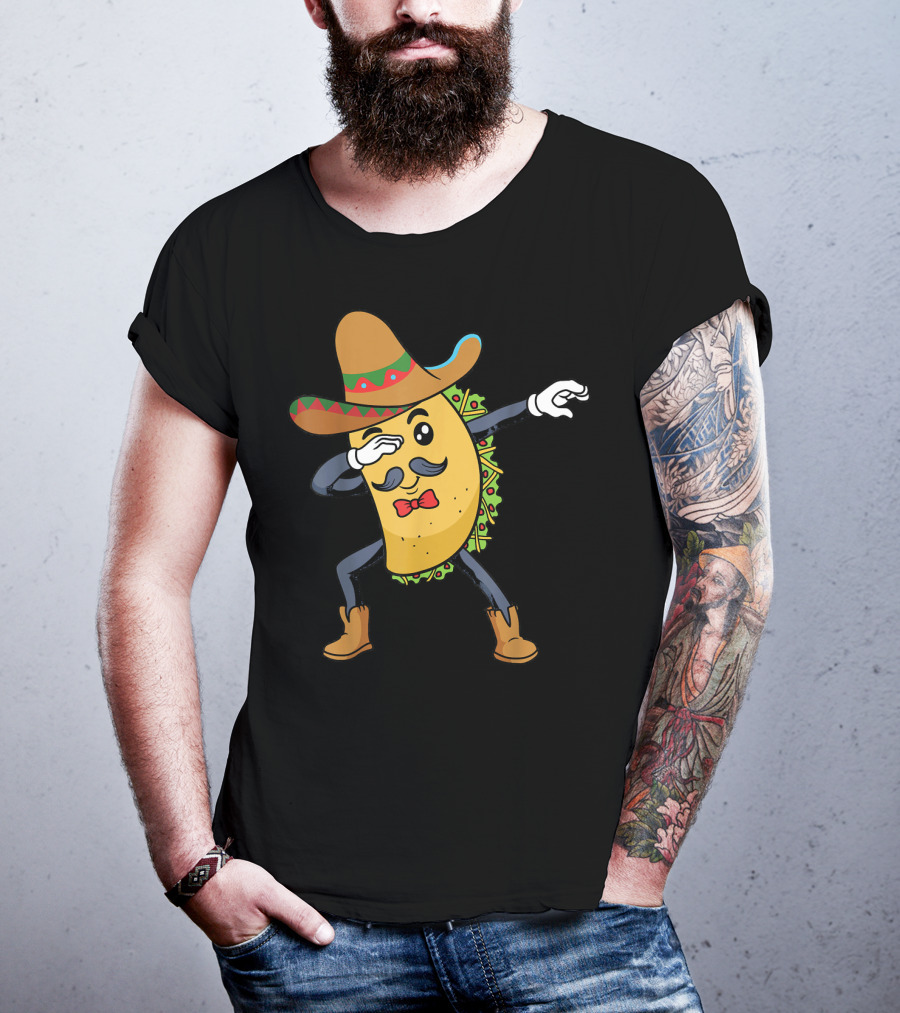 Cinco De Mayo Sombrero Dabbing Taco Fiesta T-Shirt