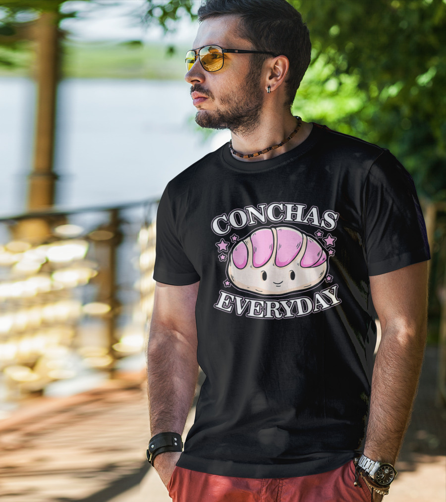 Conchas Everyday Funny Party Cinco De Mayo Mexican Pan Dulce T-Shirt