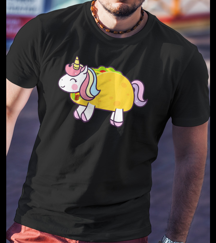Unicorn Taco Animal Funny Mexican Cinco T-Shirt