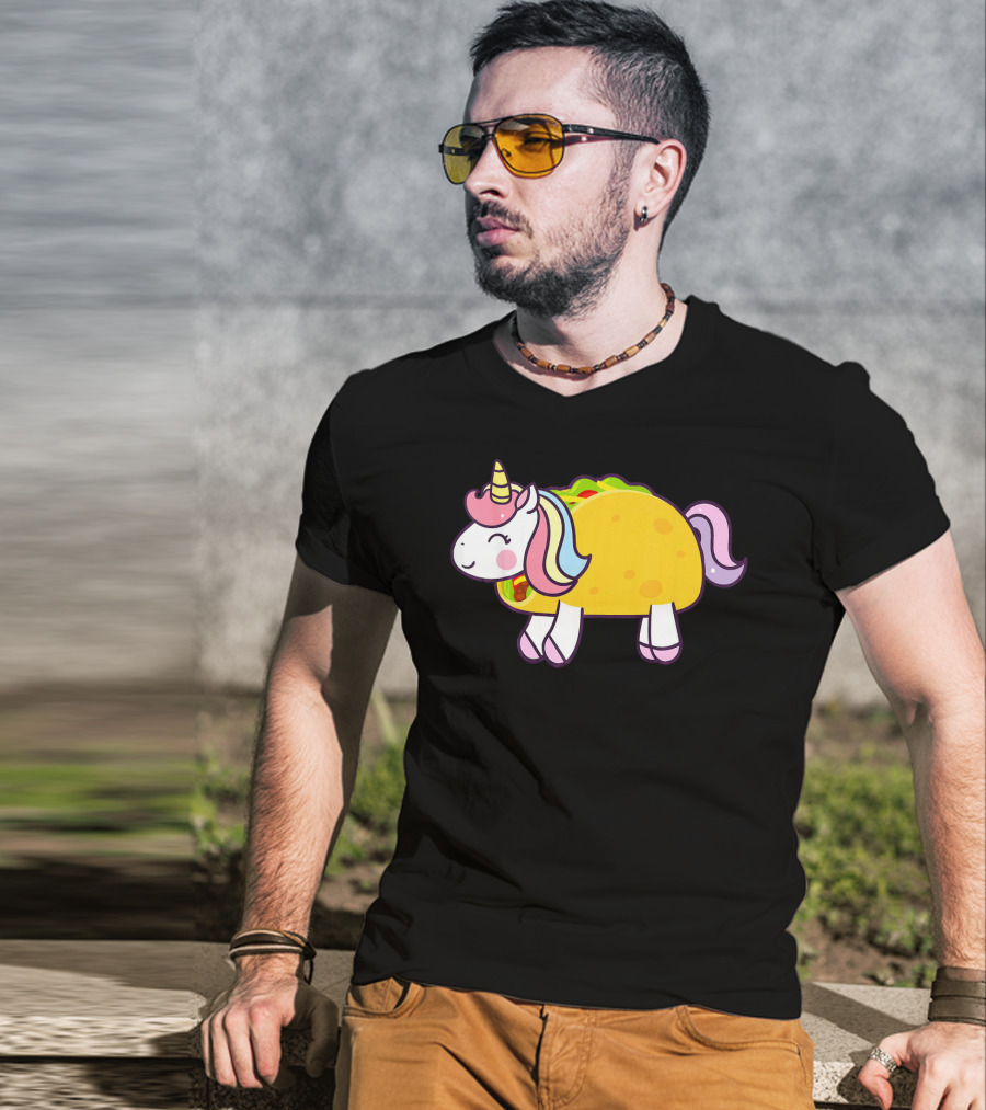 Unicorn Taco Animal Funny Mexican Cinco T-Shirt