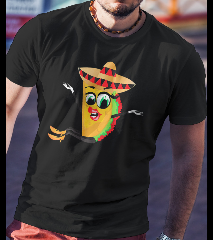 Cinco De Mayo Funny Sombrero Taco Fiesta T-Shirt