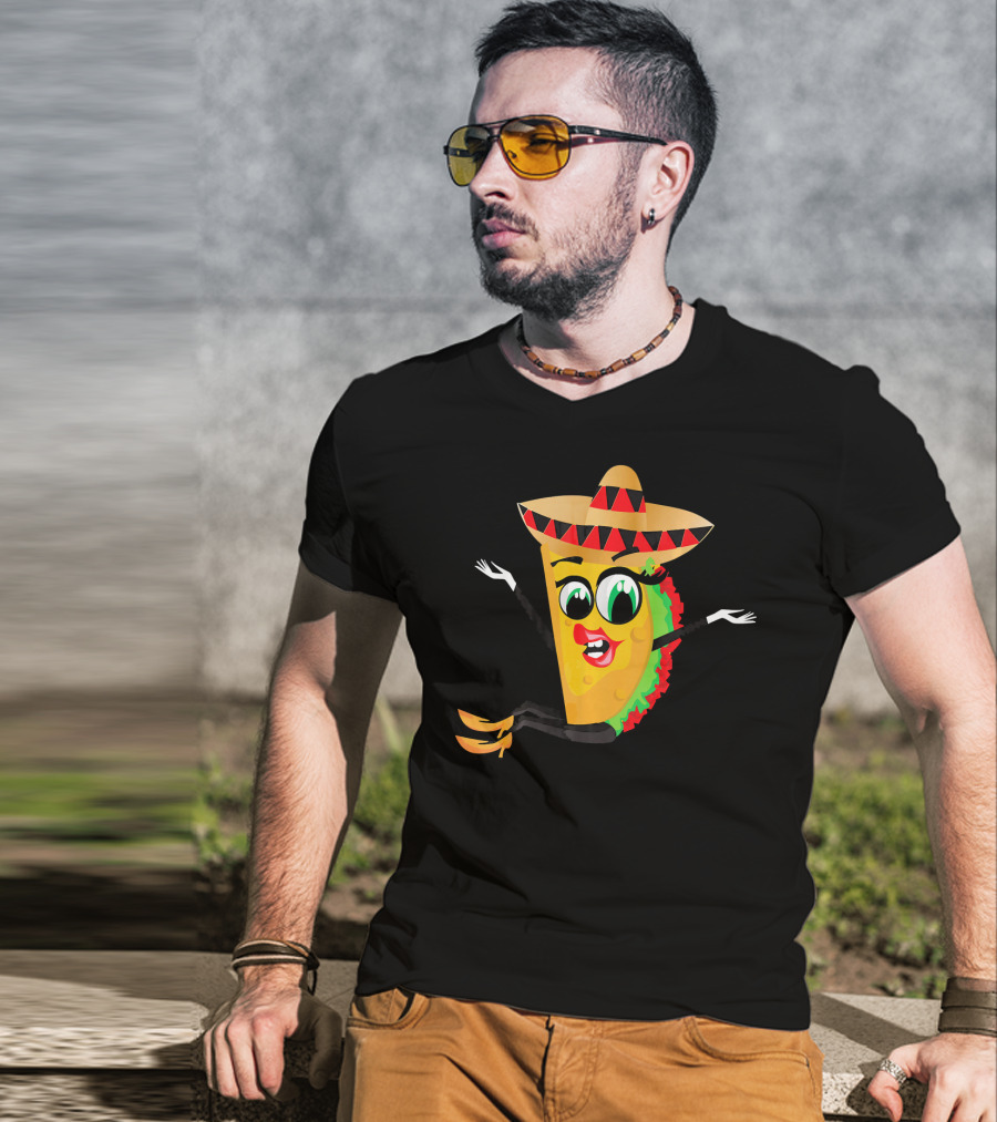 Cinco De Mayo Funny Sombrero Taco Fiesta T-Shirt