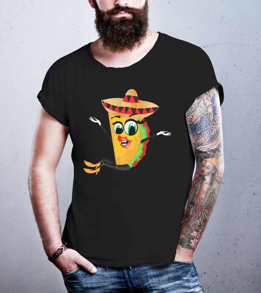 Cinco De Mayo Funny Sombrero Taco Fiesta T-Shirt
