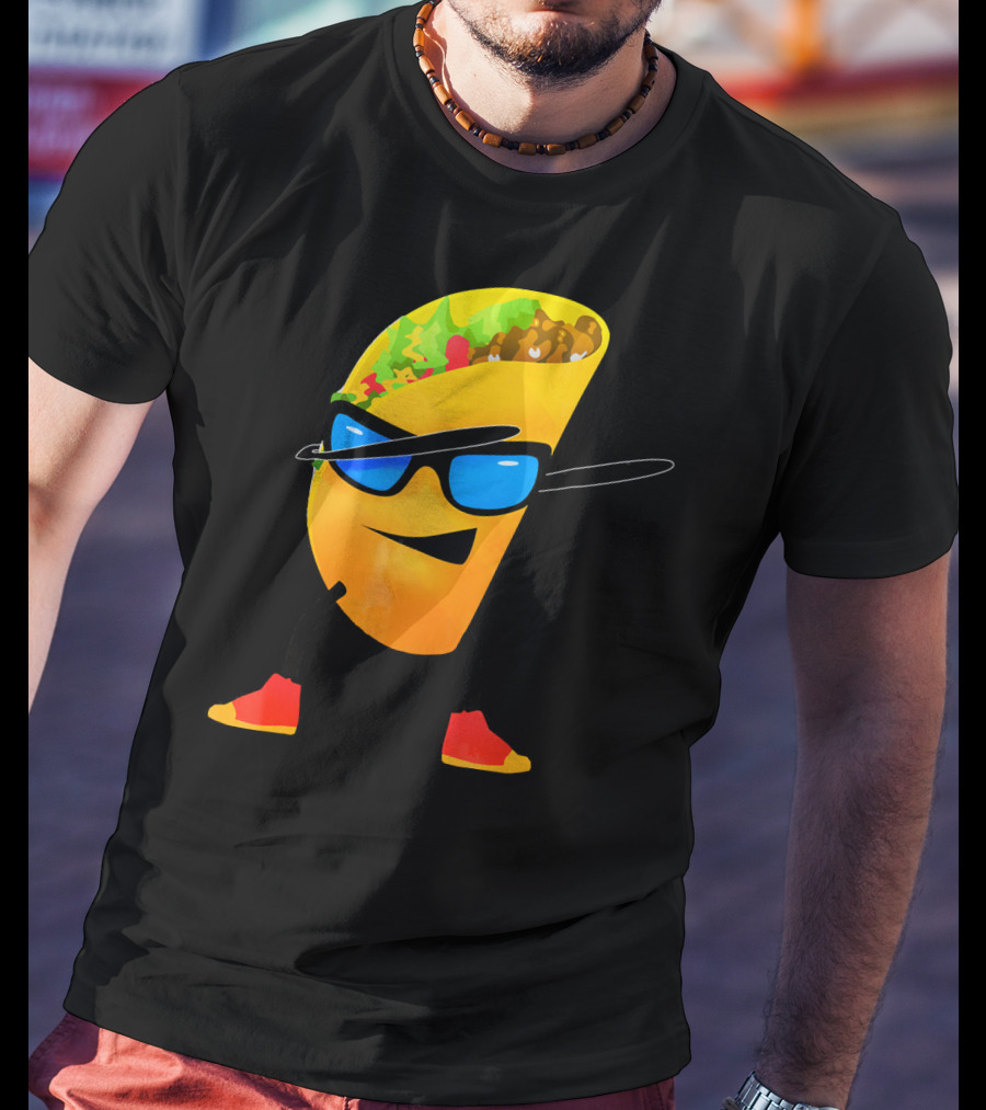 Taco Kids Dabbing Cool Shades Taco T-Shirt