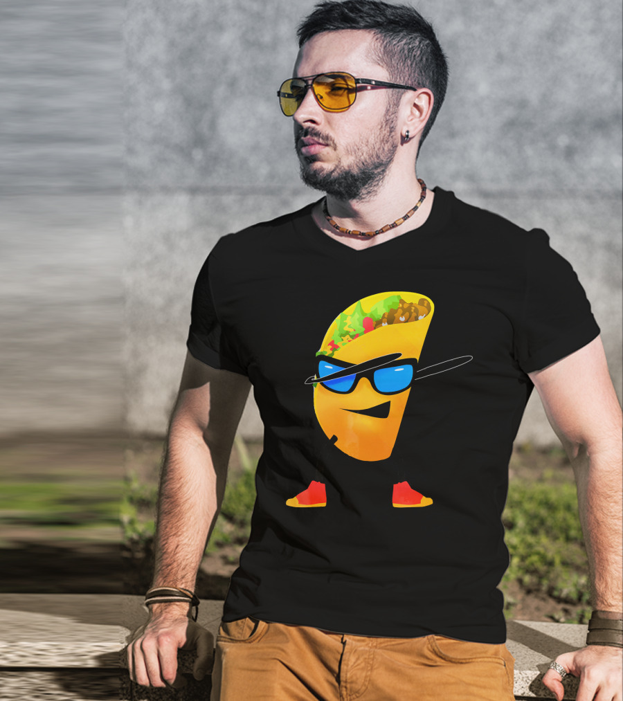 Taco Kids Dabbing Cool Shades Taco T-Shirt