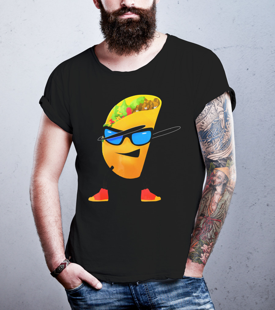 Taco Kids Dabbing Cool Shades Taco T-Shirt