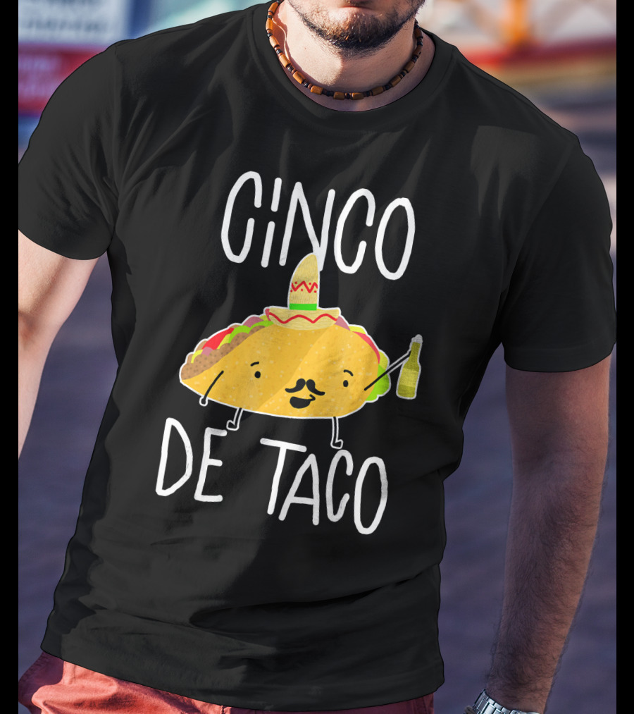 Cinco De Taco Funny Cute Mexican Fiesta T-Shirt