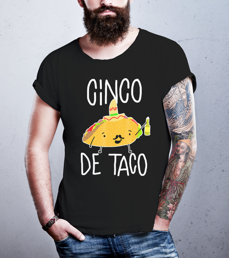 Cinco De Taco Funny Cute Mexican Fiesta T-Shirt