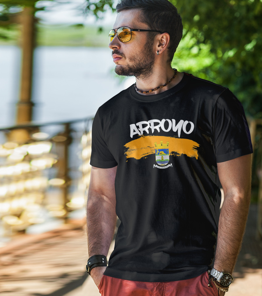 Arroyo Puerto Rico Crest Camisas De Puerto Rico Hecho En Arroyo T-Shirt