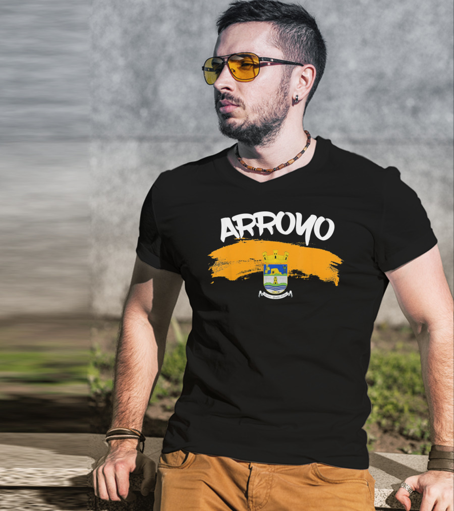 Arroyo Puerto Rico Crest Camisas De Puerto Rico Hecho En Arroyo T-Shirt